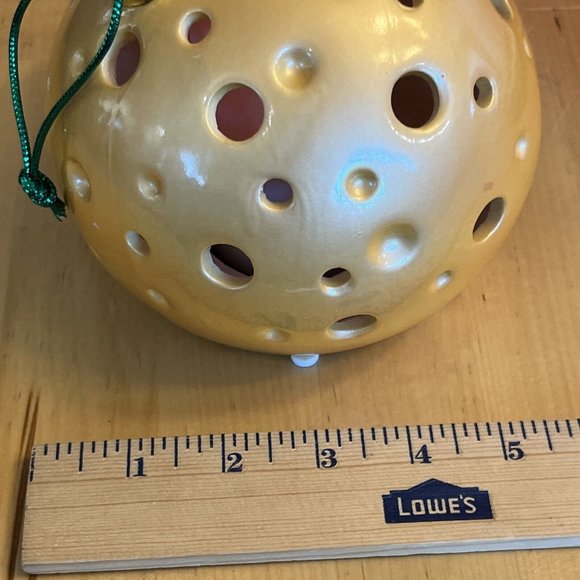 MOUSE LUMINARY Christmas Holiday Ornament WITH FLAMELESS CANDLE Tested Works - Picture 9 of 13